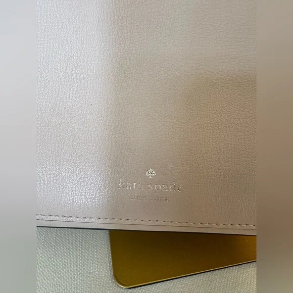 Kate Spade New York Adel Pale Pink Beige Leather Tote Bag - Picture 10 of 11